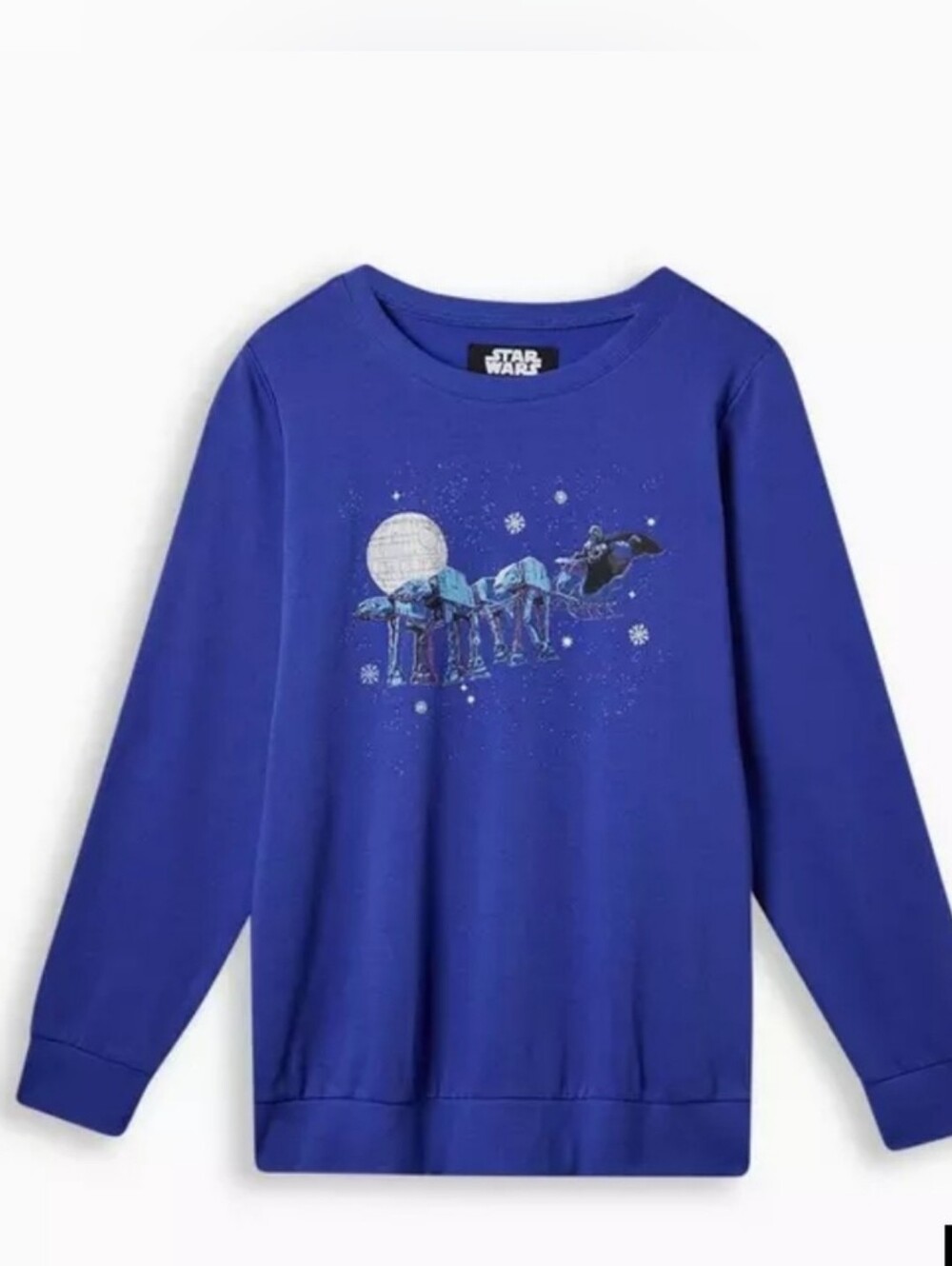 NWT Star Wars Torrid Royal Blue Christmas Sweatshirt 3x